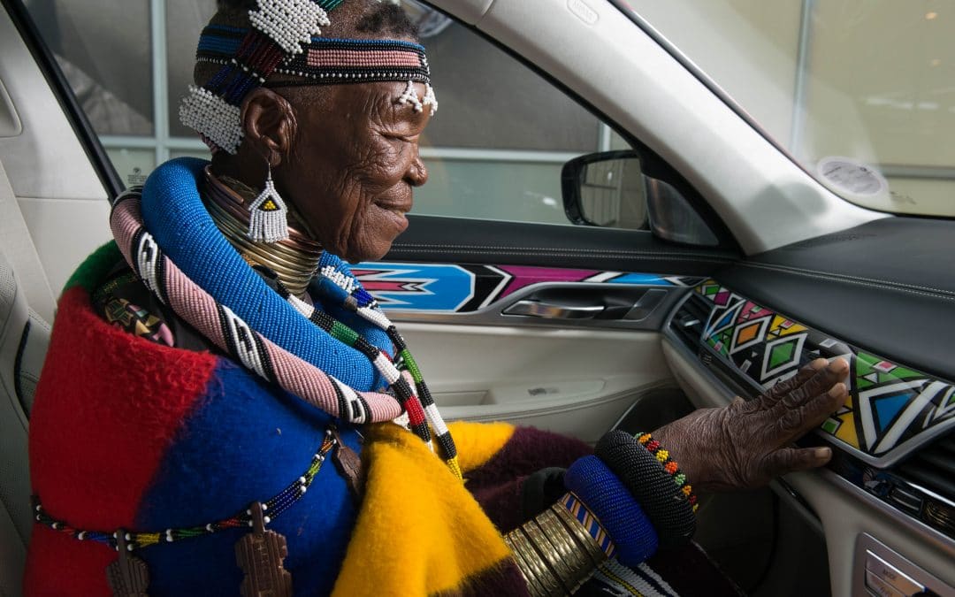 BMW, 7 Series, smetechguru, Ndebele, cultural artwork, Esther Mahlangu