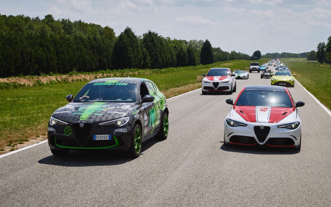 Alfa Romeo welcomes the Gumball 3000 to Balocco