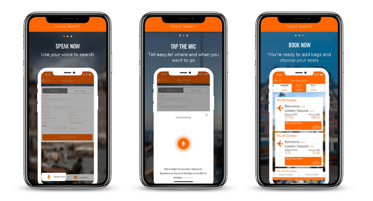 easyJet to offer customers new voice search app feature