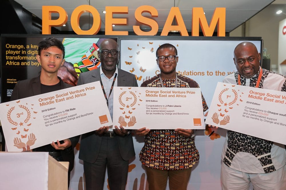 Orange unveils the winners of the 2019 edition of the Orange Social Venture Prize in Africa and the Middle East