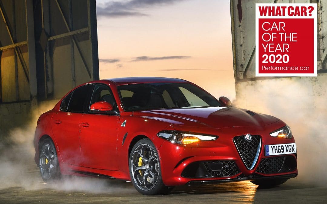 Hat-trick for the Alfa Romeo Giulia Quadrifoglio at the “What Car?” magazine “Car of the Year 2020” awards