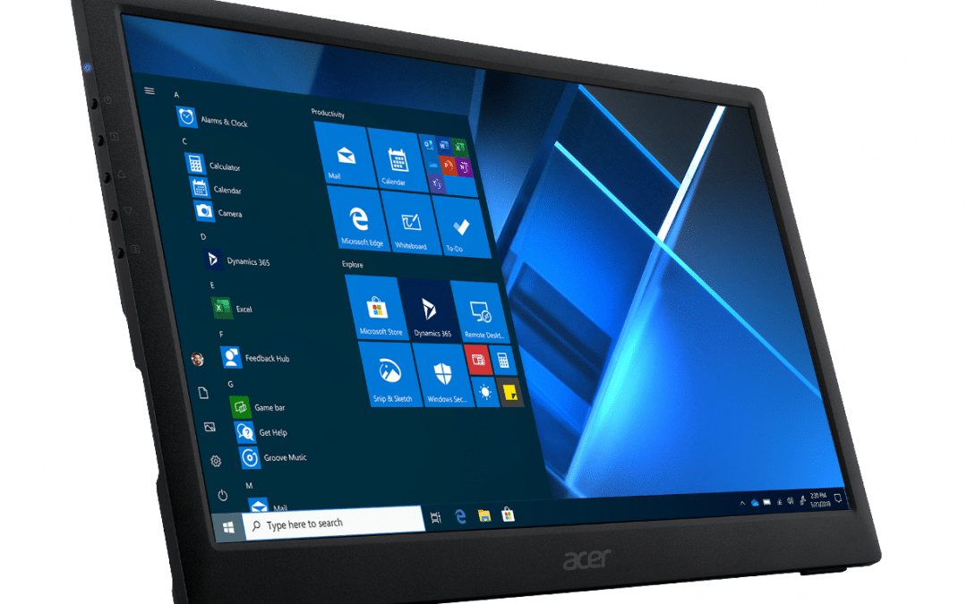 Acer introduces the elegant, portable and professional PM161Q monitor for people on the move