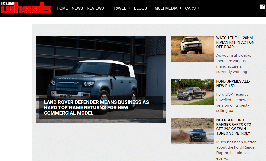 Leisure Wheels, smetechguru, online motoring publication