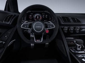 Audi, sports car, performance vehicle, performance car, smetechguru, Audi R8, Audi R8 V10, Audi R8 Syder, virtual cockpit