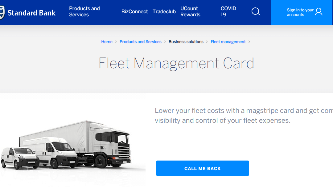 Standard Bank launches new fleet card with enhanced security, lower transaction fees
