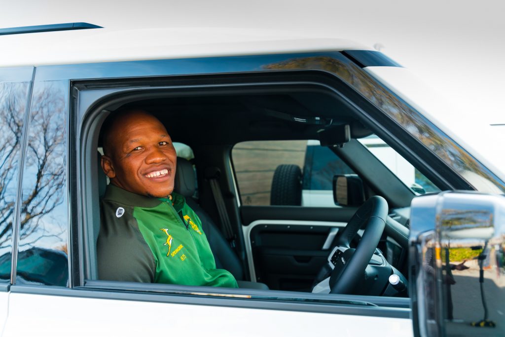Duane Vermeulen, Springboks, brand ambassadors, Jaguar Land Rover, Land Rover, SUV, family vehicle,