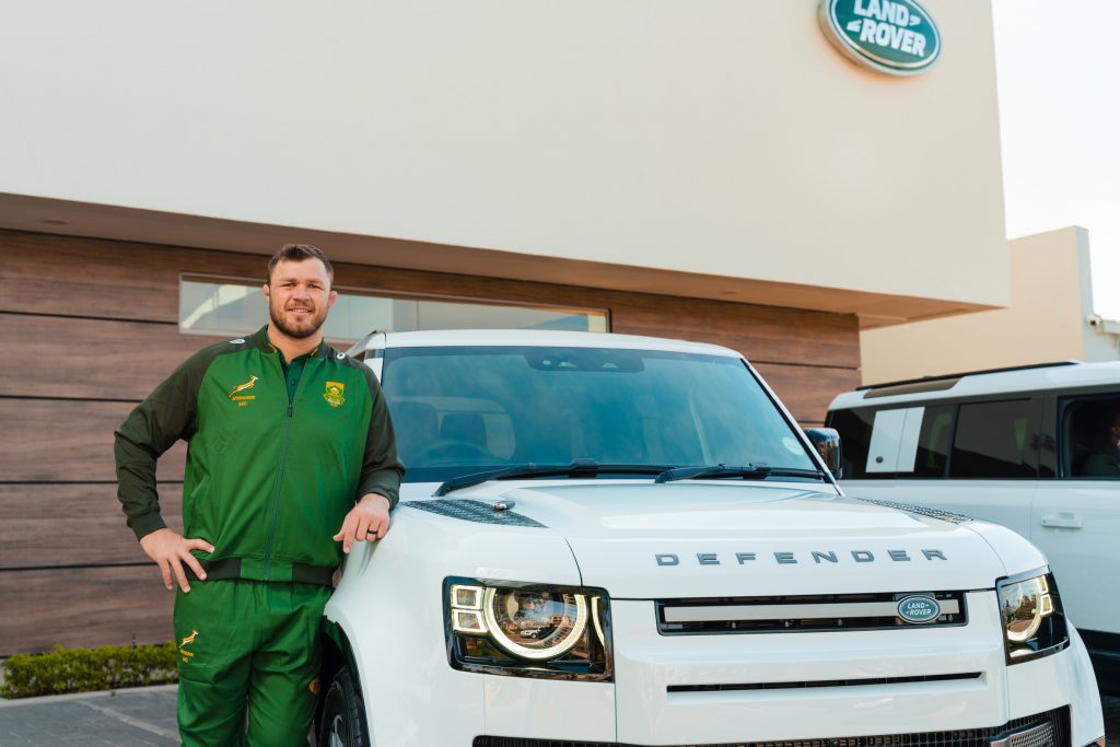 Duane Vermeulen, Springboks, brand ambassadors, Jaguar Land Rover, Land Rover, SUV, family vehicle,