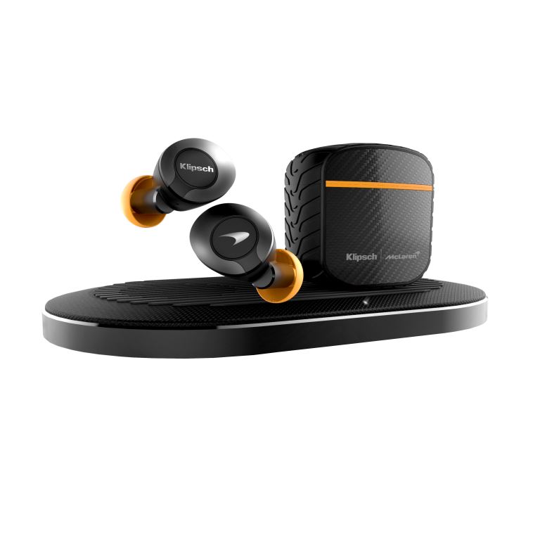Klipsch T5 II True Wireless ANC earphones, Klipsch, wireless audio, audiophile tech, McLaren Formula 1 team, audio tech, earphones, wireless earphones,