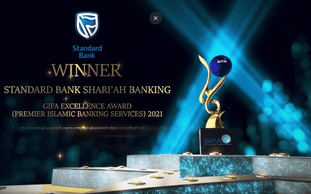 Standard Bank, Islamic finance, 2021 Global Islamic Finance Awards, award, banking, bank, finance, Islam, Muslim, Shari'ah banking