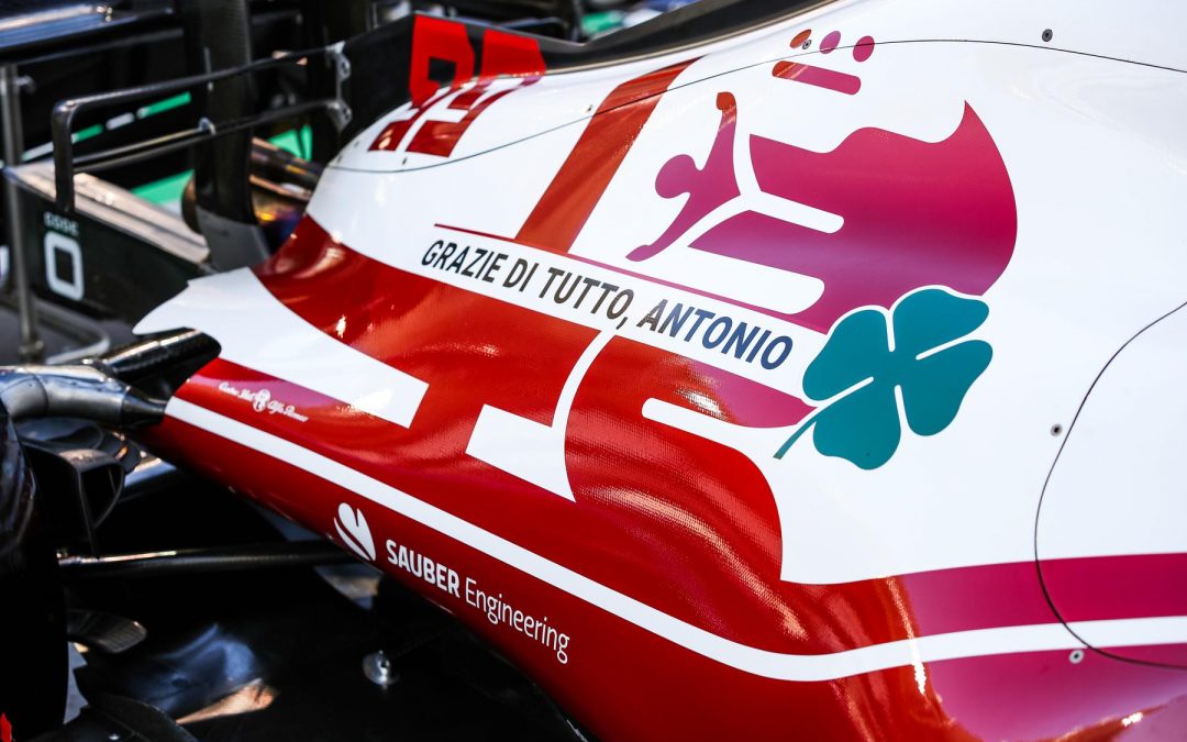 A livery message for Kimi and Antonio in Abu Dhabi