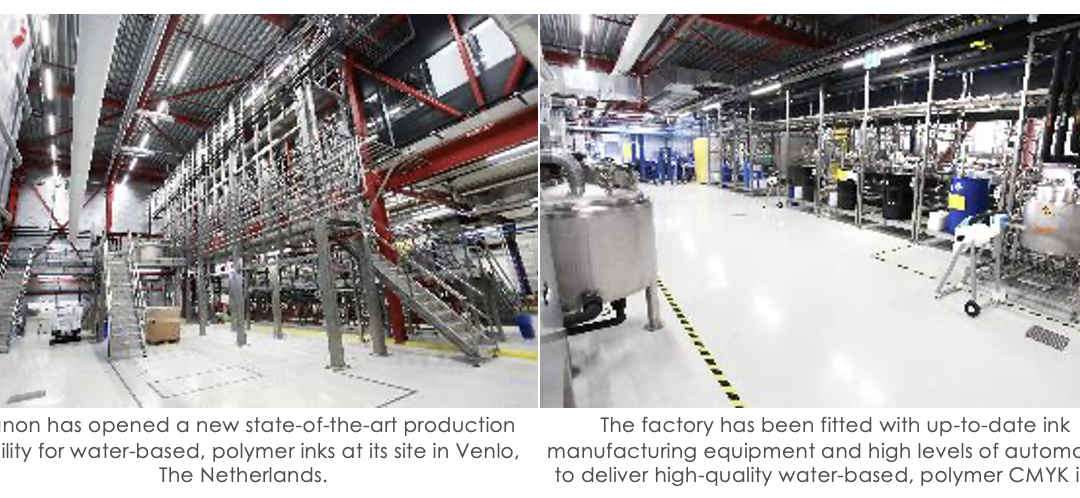 Canon opens new highly automated manufacturing plant to meet growing demand for water-based, polymer inks for its inkjet production presses