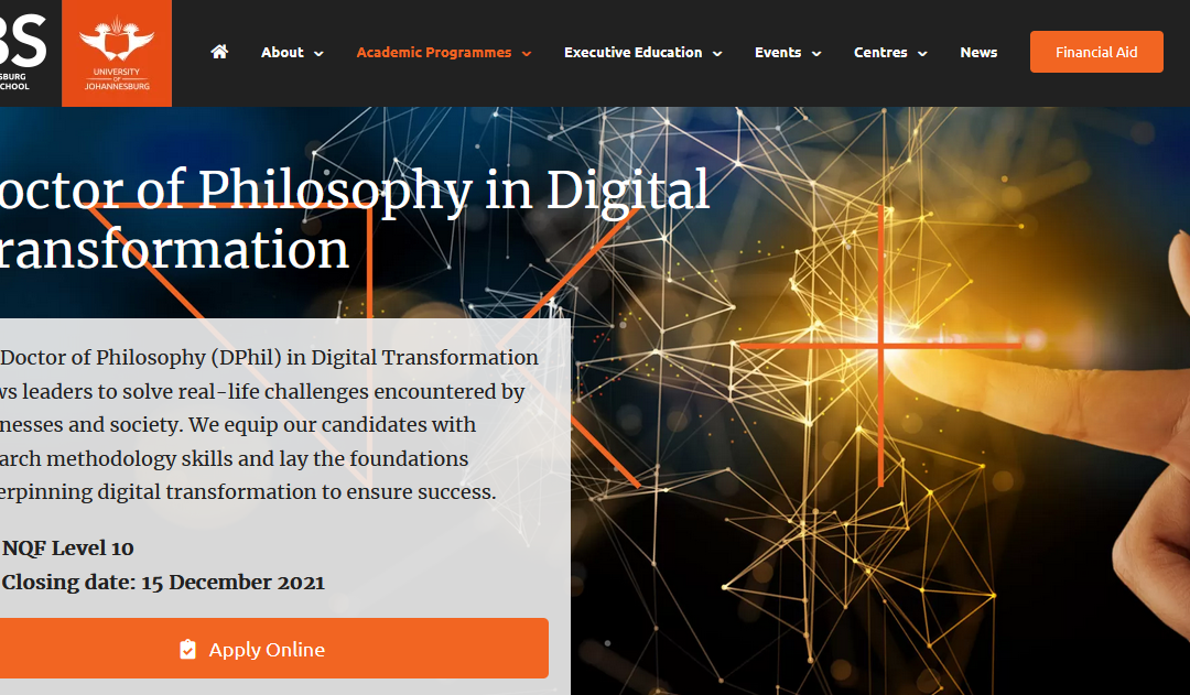 phd in digital transformation