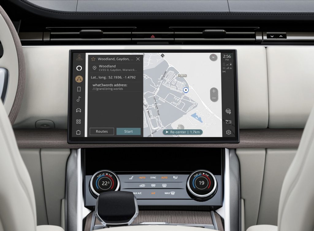 Jaguar Land Rover, Land Rover, Jaguar, HERE Maps, navigation, what3words