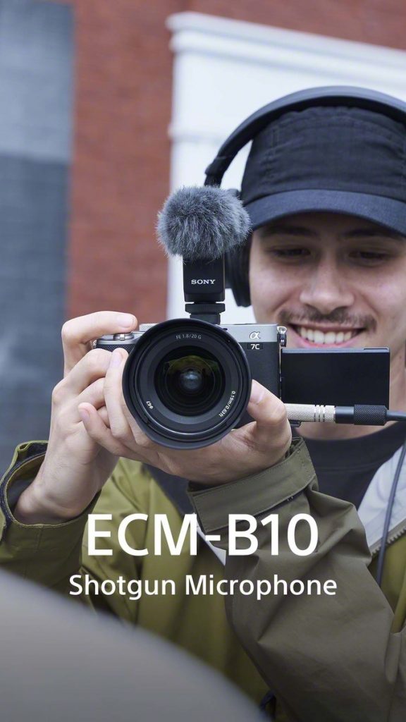 Sony, microphone, photography, videography, video recording, shotgun microphone, ECM-B10