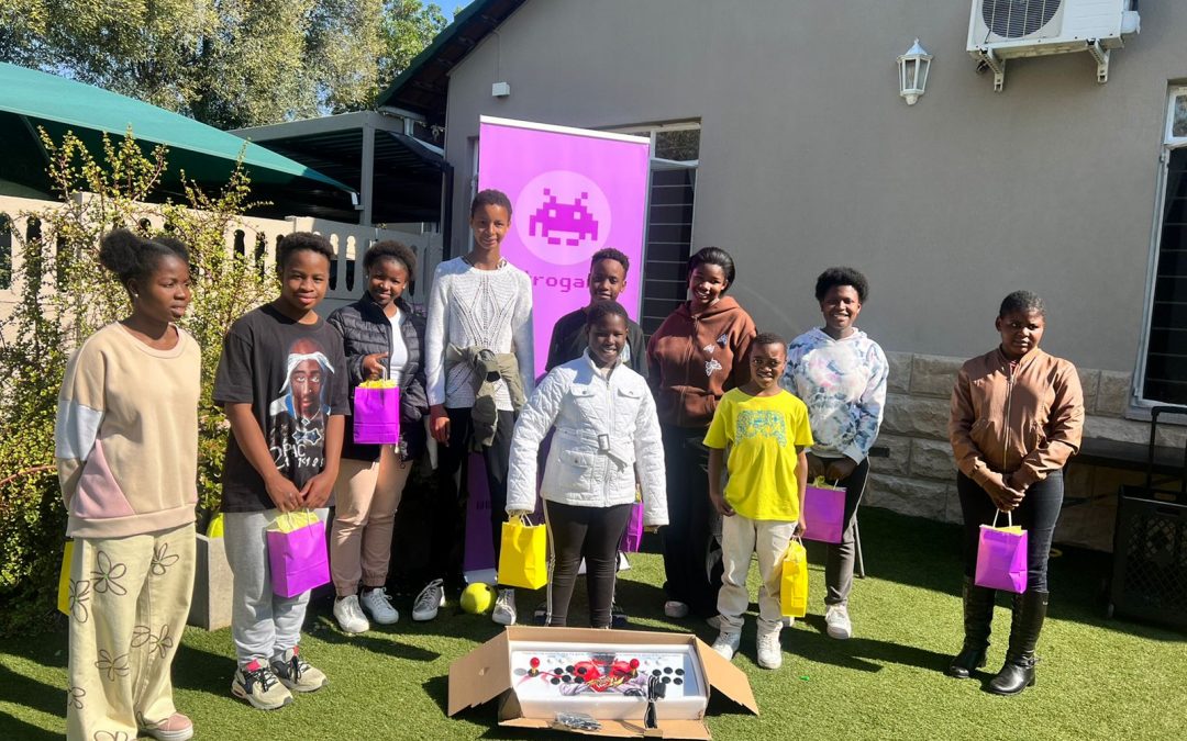Retro Games Gifts Orphanage kids this Mandela Month