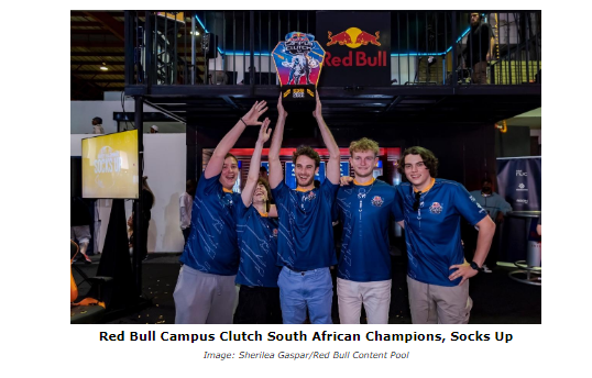 RED BULL CAMPUS CLUTCH SOUTH AFRICAN CHAMPIONS TO TAKE ON THE WORLD