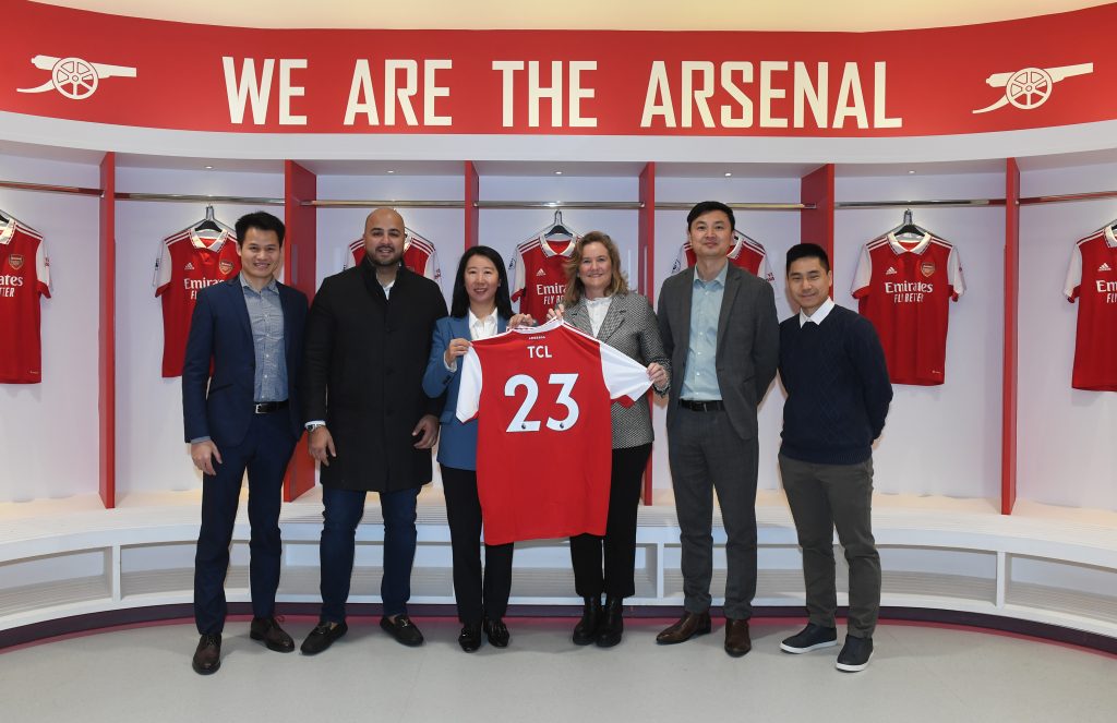 TCL, Arsenal, sponsor, sponsorship, partnership, EMEA, MEA, Middle East, Africa, Europe, consumer engagement,