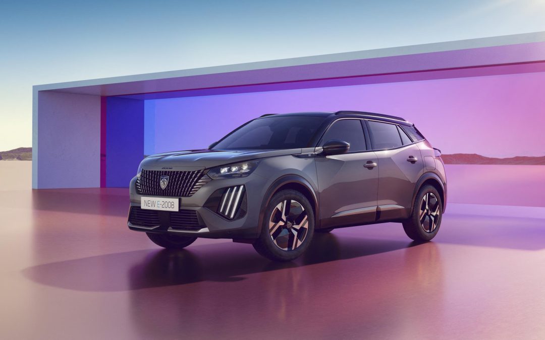 NEW PEUGEOT 2008, The feisty and agile SUV, showing off its updated design and new electric performance with up to 406 km of range