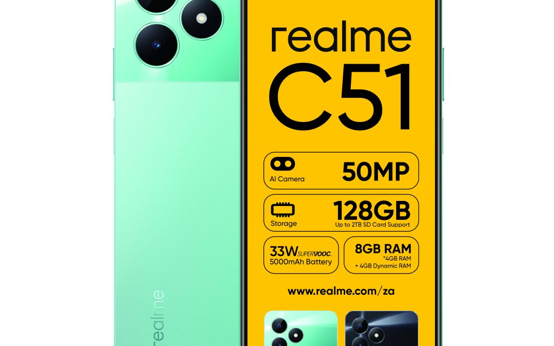 realme debuts the C51 in South African with 50MP camera, 5000mAh battery and more