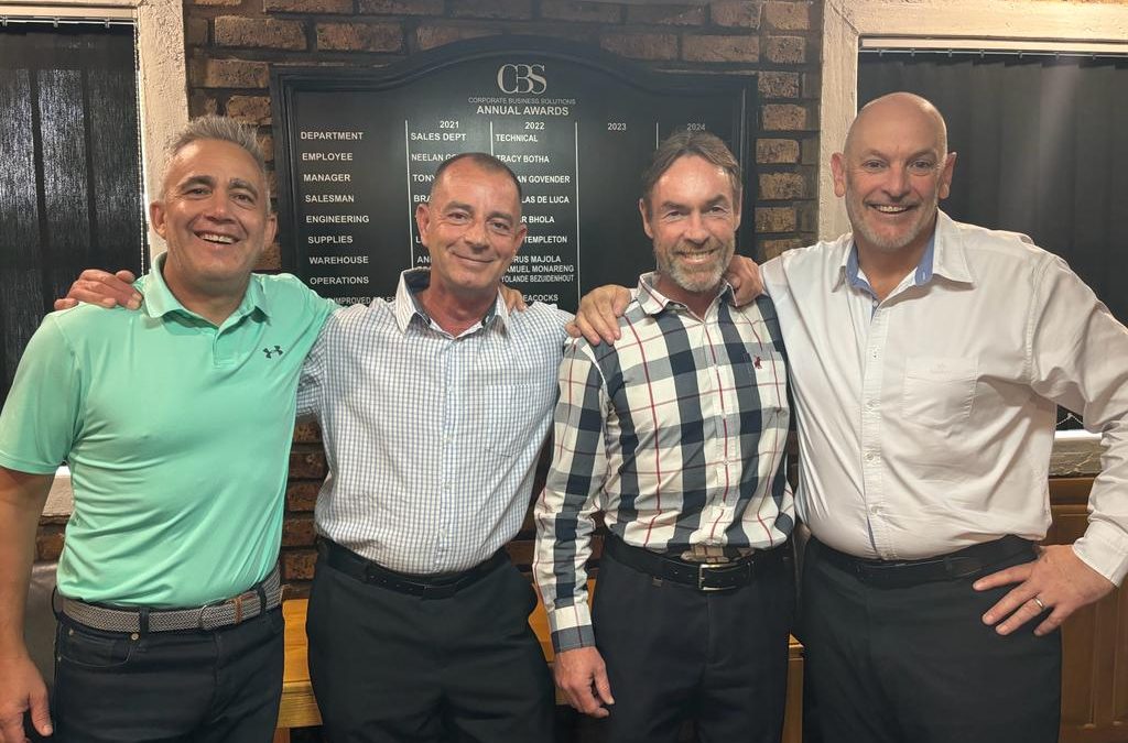 Gavin Meyer, Executive Director at Itec SA_Tony De Luca, Sales Director at CBS _Brad James, Managing Director of CBS & Mike Murray, Business Development Director at Itec SA