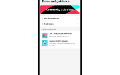 TikTok introduces new rules and safety resources for LIVE
