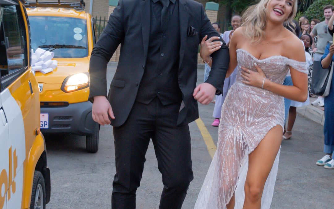 Johannesburg Girls Make a Bold Entrance at Matric Dance in a Bolt Lite Bajaj Vehicle