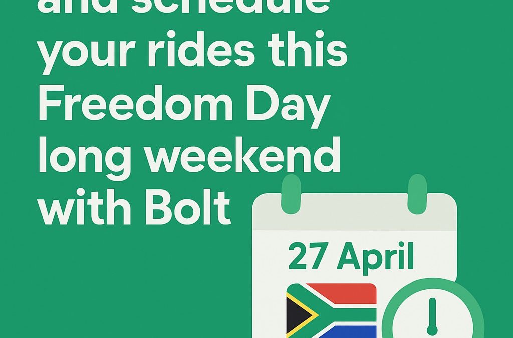 Bolt Ride Scheduling Surges by 275% as South Africans Plan Ahead for Freedom Day Long Weekend