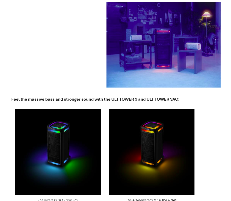 Sony introduces three new speakers in the ULT POWER SOUND range featuring global superstar Post Malone in a brand collaboration