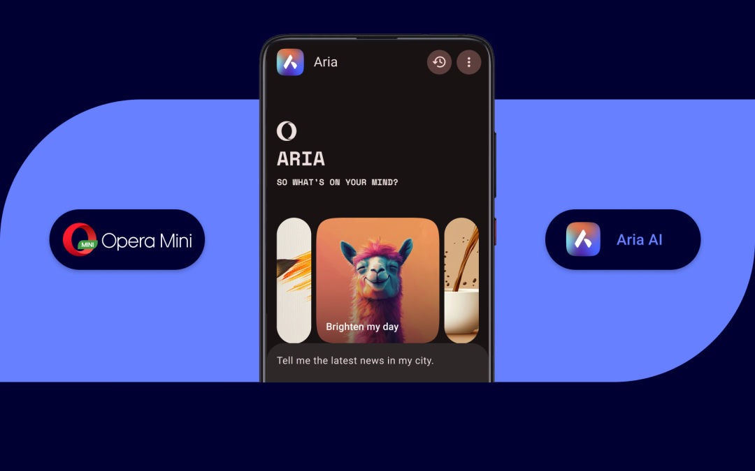 Fully-integrated browser AI, Aria, is now available to millions of Opera Mini users in South Africa, without extra data costs