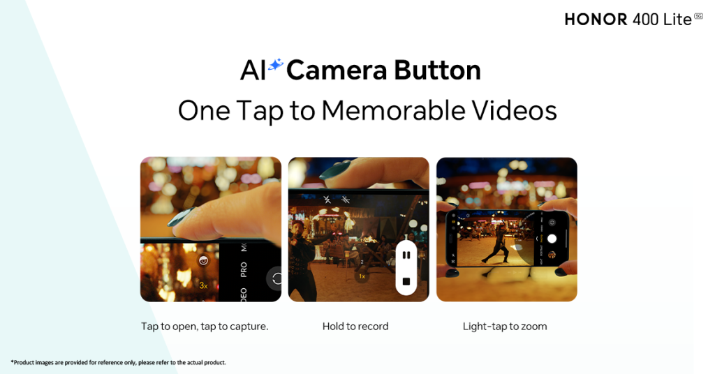 HONOR 400 Lite: Tap Once, Do More
5 ways the AI Camera Button quietly changes everything, HONOR, smartphone, cameraphone, phablet, Android, midrange smartphone, HONOR 400 Lite, 