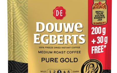 Douwe Egberts introduces innovative 230g refill pouch, offering 15% more product at no extra cost