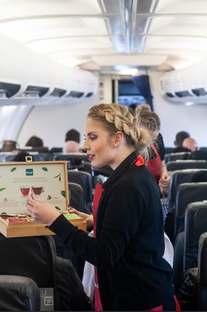 LIFT PASSENGERS BEING SPOILT BY LIFT AND THE OYSTER BOX WITH AN IN-FLIGHT HIGH TEA AT 36K FEET, LIFT, Lift, Mother's Day, Infused for take-off: LIFT crew brew High Tea, sky high, ahead of Mother’s Day,