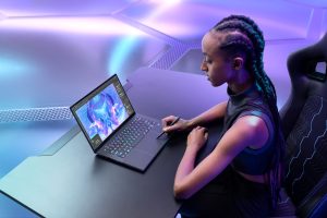 The slim Predator Triton 14 AI supports an Intel® Core™ Ultra 9 processor 288V and an NVIDIA® GeForce RTX™ 5070 Laptop GPU, and is the industry’s first laptop[1] to utilize graphene thermal interface materials (TIM) on the CPU to aid in cooling. The Predator Triton 14 AI also wraps in a plethora of other premium features ideal for professional creators, including a Calman Verified OLED display with finger-based touch support, a Corning Gorilla Glass touchpad with haptics and pen support, and more.