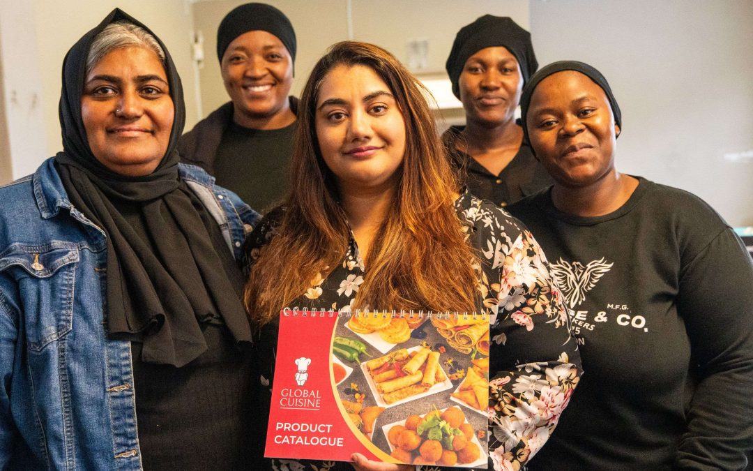 Samreen-Kumandan-founder-of-Global-Cuisine-with-some-of-her-team-SME-Growth-Exporter-Programme-success-story