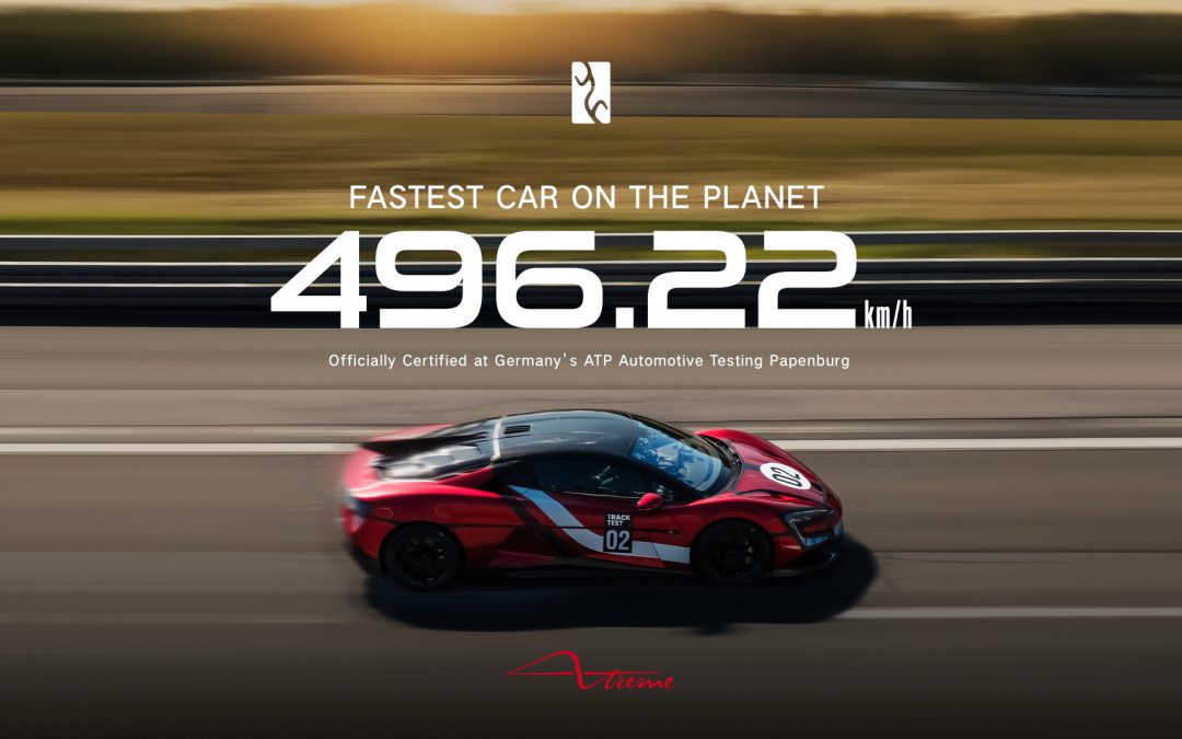 YANGWANG U9 Xtreme is the world’s fastest production car, with top speed of 496.22km/h