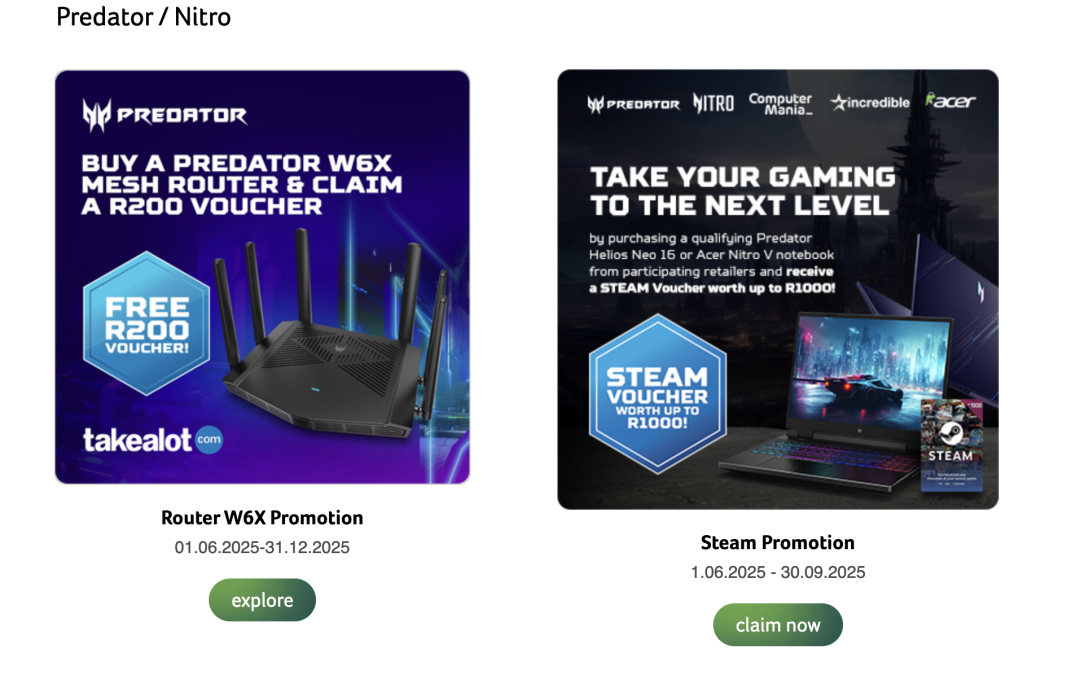 Acer Powers South Africa's Growing Gaming Scene