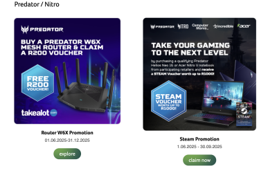 Acer Powers South Africa’s Growing Gaming Scene with AI-Driven Nitro and Predator Laptops and Exclusive Local Offers