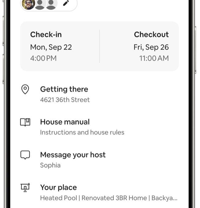 New feature to educate guests on water safety The in-app feature will offer guests expert tips and example questions to ask their host about the listing's water safety protections and considerations.