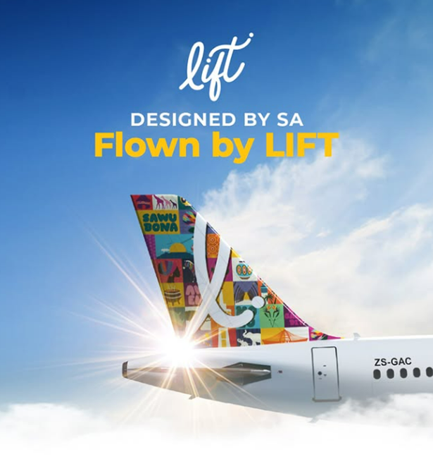 She's in the air! LIFT's limited-edition birthday tail