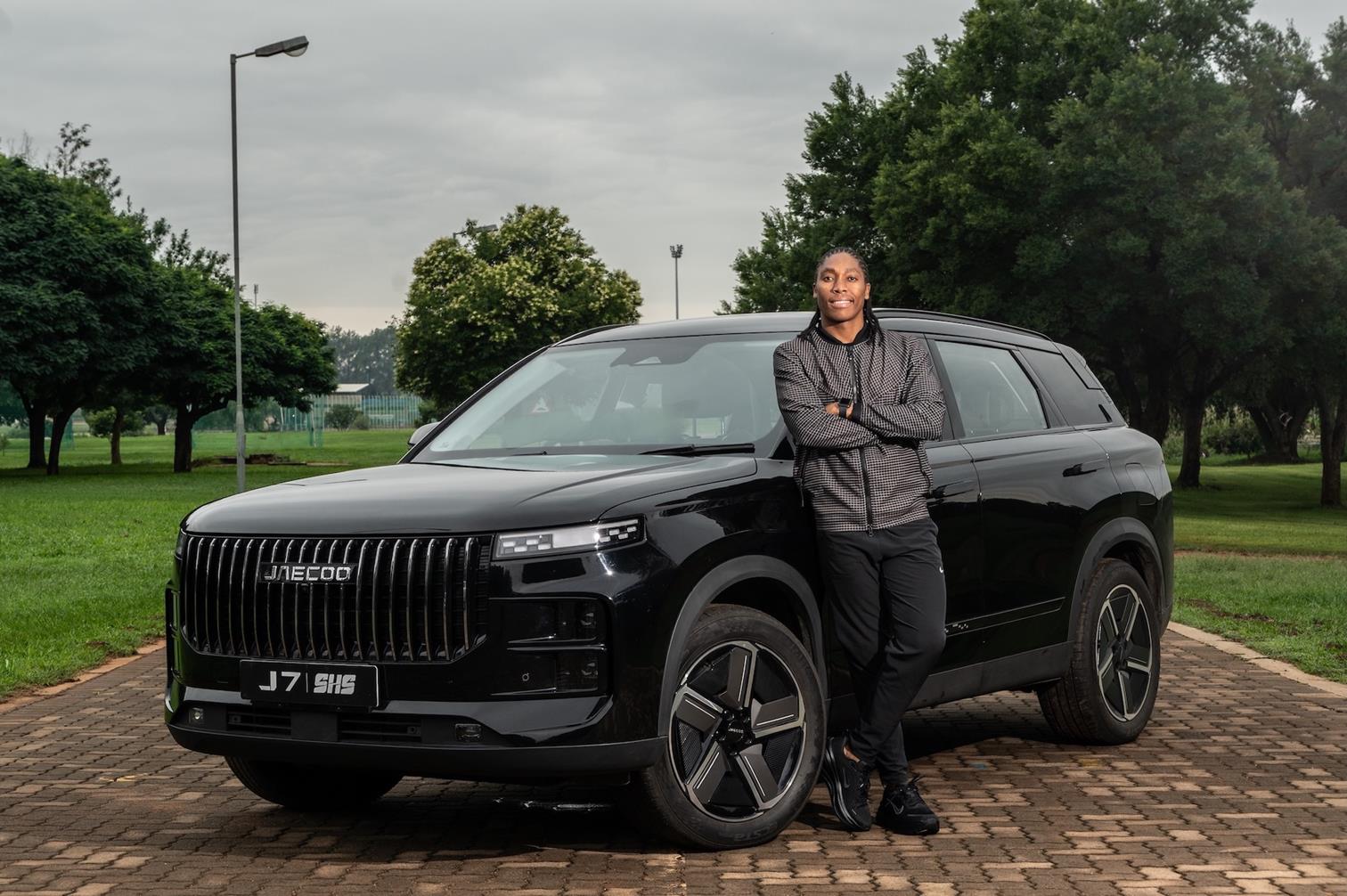 Caster Semenya takes the wheel as JAECOO's brand ambassador for the new J7 SHS plug-in hybrid