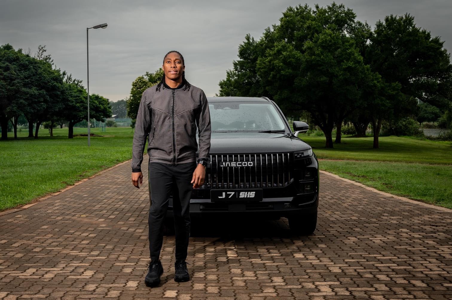 Caster Semenya takes the wheel as JAECOO's brand ambassador for the new J7 SHS plug-in hybrid