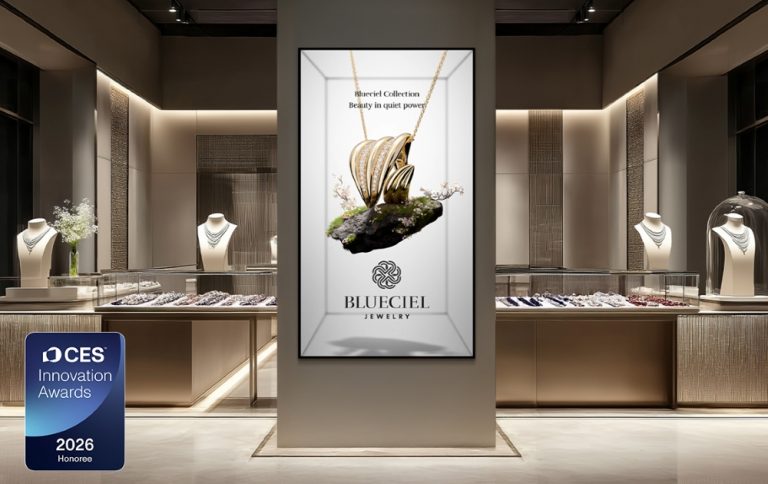 Samsung Makes Enterprise Debut at CES 2026 With Spatial Signage, advertising, Samsung, signage, spatial signage,