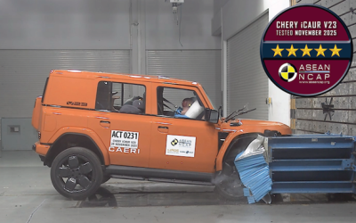 iCAUR V23 earns five-star ASEAN NCAP safety rating ahead of South African debut