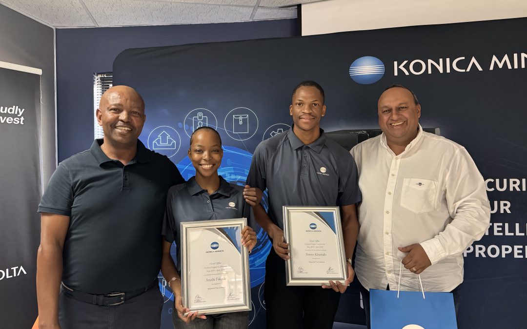 Marc Pillay, Konica Minolta South Africa celebrates learnership graduation and opens applications for 2026–2027 intake