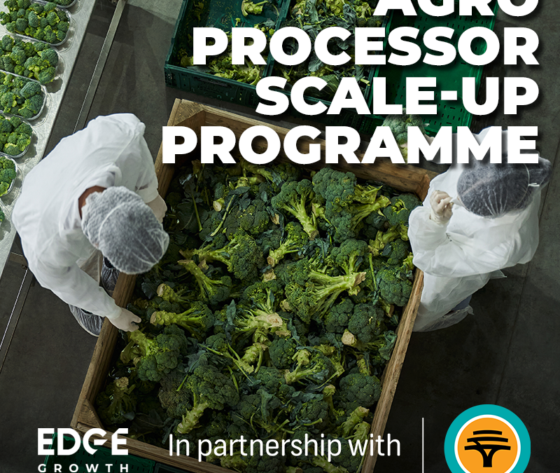 EDGE GROWTH PARTNERS WITH FNB TO SCALE LOCAL AGRO PROCESSORS