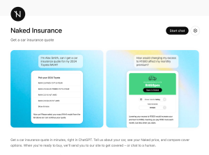 Naked becomes the world's first to give a final car insurance quote in ChatGPT With the launch of what is believed to be the first South African app in ChatGPT, Naked is signalling how AI assistants could reshape financial services.
