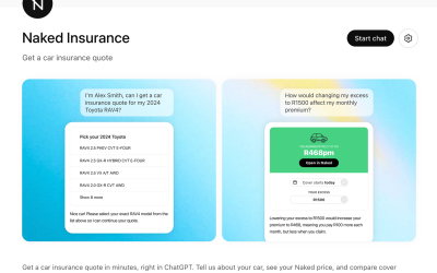 Naked becomes the world’s first to give a final car insurance quote in ChatGPT