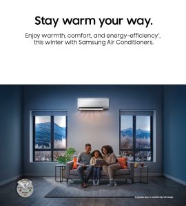 'Stay Warm Your Way' this Winter with Samsung's Intelligent Air Conditioners