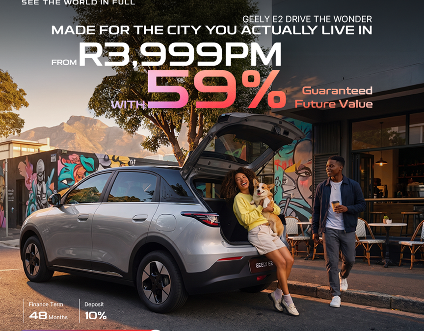 Geely Finance Makes Electric Mobility More Accessible with the Geely E2 from Just R3,999 per Month