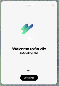 Spotify introduces Studio by Spotify Labs